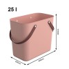 Rotho Multibag Albula Style 25L różowy Meadow rose