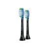 Philips | Interchangeable Sonic Toothbrush Heads | HX9042/33 Sonicare C3 Premium Plaque Defence | Heads | For adults and children | Number of brush heads included 2 | Number of teeth brushing modes Does not apply | Sonic technology | Black