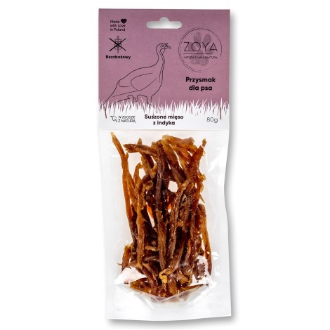 ZOYA mięso z Indyka przysmak dla psa 80g