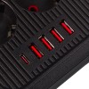 Maclean power strip, 6 socket extension + 4xUSB, 110-240V AC 50/60Hz, 2.1A max 2500W, 3m, black, MCE391 B