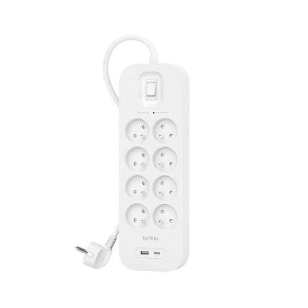 Belkin SRB003CA2M surge protector White 8 ...