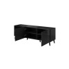 RTV cabinet ABETO 150x42x52 black glossy