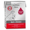 PLATINUM Menu Adult Beef+Chicken  - wet dog food - 185g
