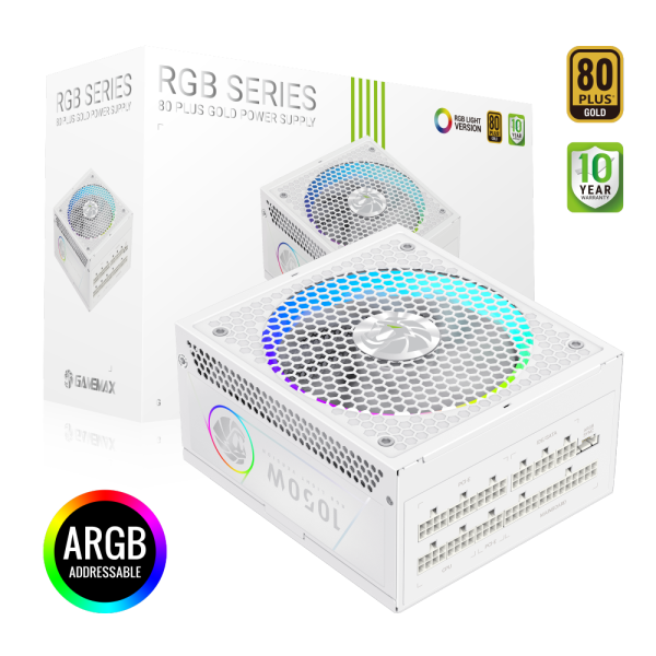 Gamemax PSU | RGB 1050G WH ...
