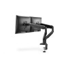 Digitus | Desk Mount | Universal Dual Monitor Mount with Gas Spring and Clamp Mount | Swivel, height adjustment, rotate | Black