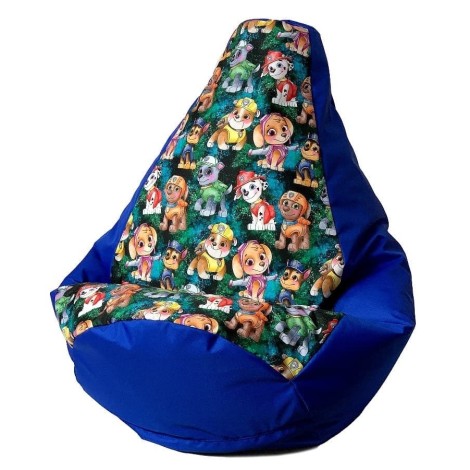 Sako bag pouffe Pear print cornflower-PAW Patrol XL 130 x 90 cm