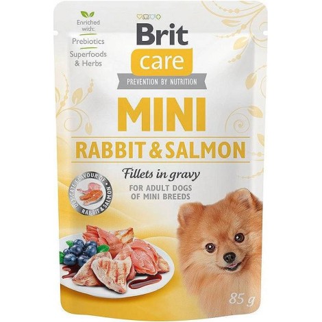 BRIT Care Mini Rabbit&Salmon - Wet dog food - 85 g