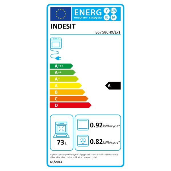 INDESIT Cooker | IS67G8CHX/E/1 | Hob ...