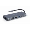 Gembird A-CM-COMBO7-01 notebook dock/port replicator USB 3.2 Gen 1 (3.1 Gen 1) Type-A Grey