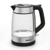 Tefal Glass Kettle KI605830 electric kettle 1.7 L 2200 W Black, Silver, Transparent