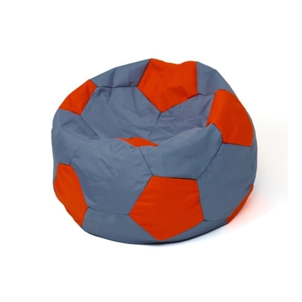 Soccer Sako bag pouffe grey-red XL ...