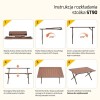 PROMIS Tourist table, foldable, rollable