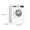 Bosch | Washing Machine | WGG254AMSN | Energy efficiency class A | Front loading | Washing capacity 10 kg | 1400 RPM | Depth 63 cm | Width 60 cm | Display | LED | Direct drive | White