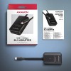 AXAGON ADM2-CM USB-C 10Gbps - M.2 NVMe & SATA SSD adapter, 10cm USB-C cable