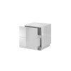 Cama bedside table REJA white gloss/white gloss