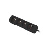 Power strip 1m 4x outlets for UPS system | PS0-04E-0100-IEC-BK | Sockets quantity 4