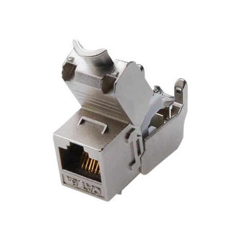 Digitus | CAT 6A Keystone Module, Shielded, Tool-free Mounting Connection | DN-93615