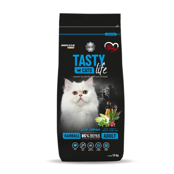 BIOFEED Tasty Cats Life Hairball Salmon ...