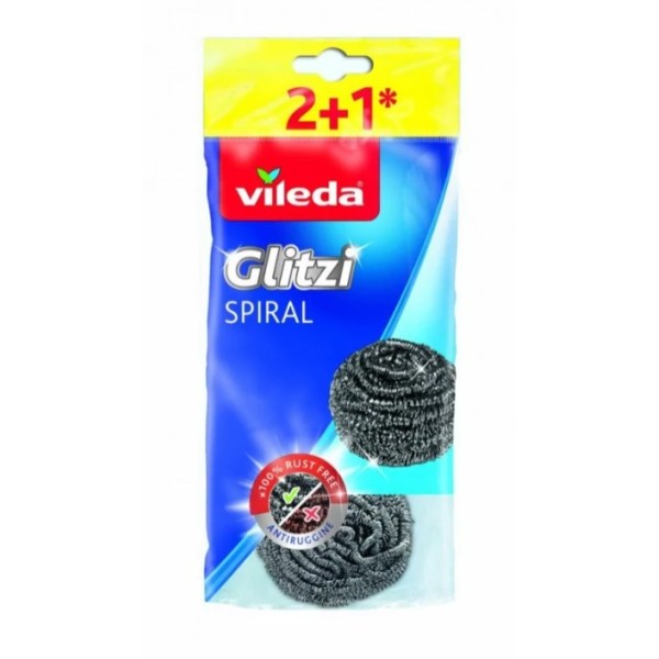 Steel Scrubbers Vileda Glitzi Spiral 3 ...