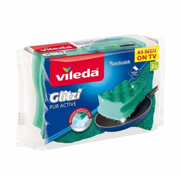 Profiled Sponge Scourer Vileda Pur Active ...