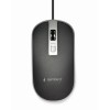 MOUSE USB OPTICAL BLACK/SILVER/MUS-4B-06-BS GEMBIRD