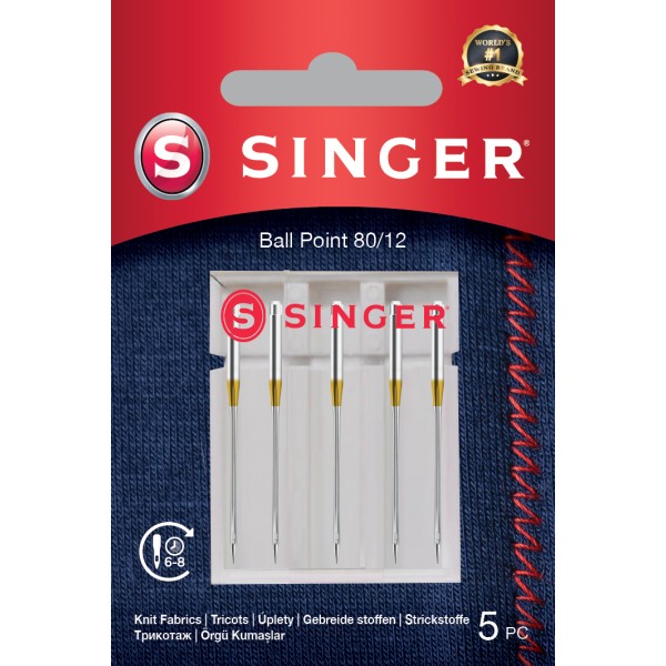 Singer | Ball Point Needle 80/12 ...