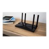 Wi-Fi 6 Router | Archer AX1500 | 802.11ax | 1201+300 Mbit/s | 10/100/1000 Mbit/s | Ethernet LAN (RJ-45) ports 4 | Mesh Support No | MU-MiMO Yes | Antenna type Fixed