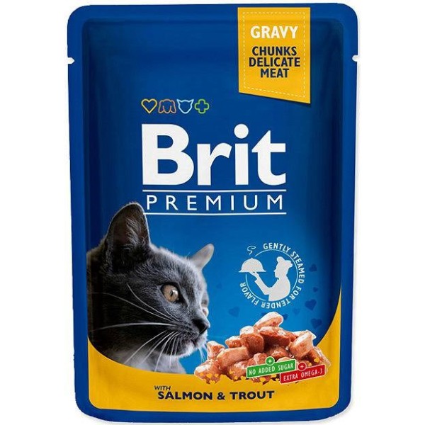 BRIT Premium Cat Salmon&Trout  - ...