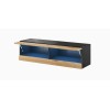 Cama TV stand VIGO NEW 30/140/40 black/wotan oak