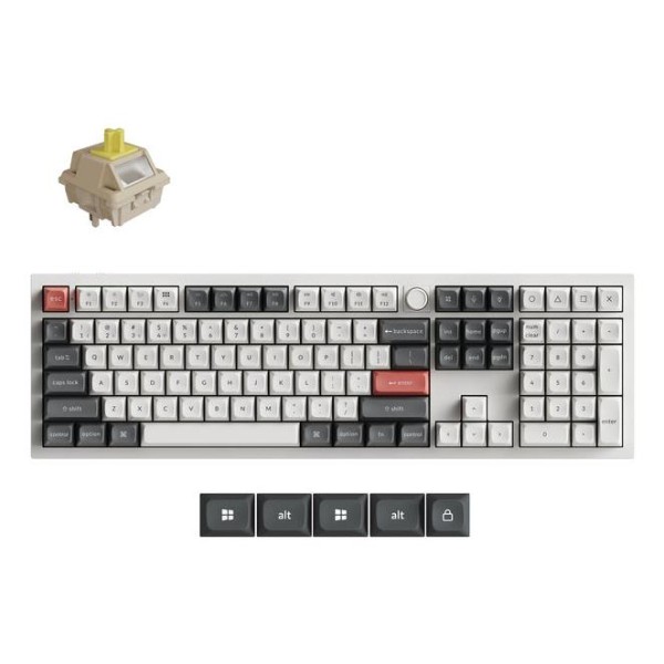 KEYBOARD WRL Q6 ULTRA/WHITE Q6U-P4 KEYCHRON