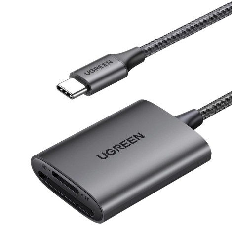 Ugreen SD/TF Card Reader Ugreen CM401 USB C 5Gb/s - Grey