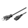 Goobay | Power supply cord, Switzerland | 93617 | Black Swiss male (type J, SEV 1011) | Device socket C13 (IEC connection)