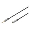 Digitus | AUX Audio Cable Stereo 3.5mm Male to Female Aluminum Housing | DB-510210-018-S