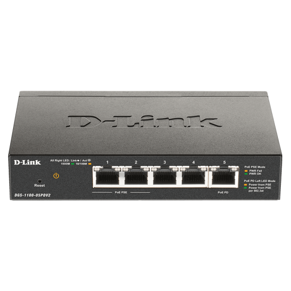 D-Link | 5-Port Gigabit PoE Smart ...