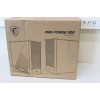 SALE OUT. MSI MAG FORGE 110R PC Case, Mid-Tower, USB 3.2, Black | MSI | DAMAGED PACKAGING, BROKEN LEG